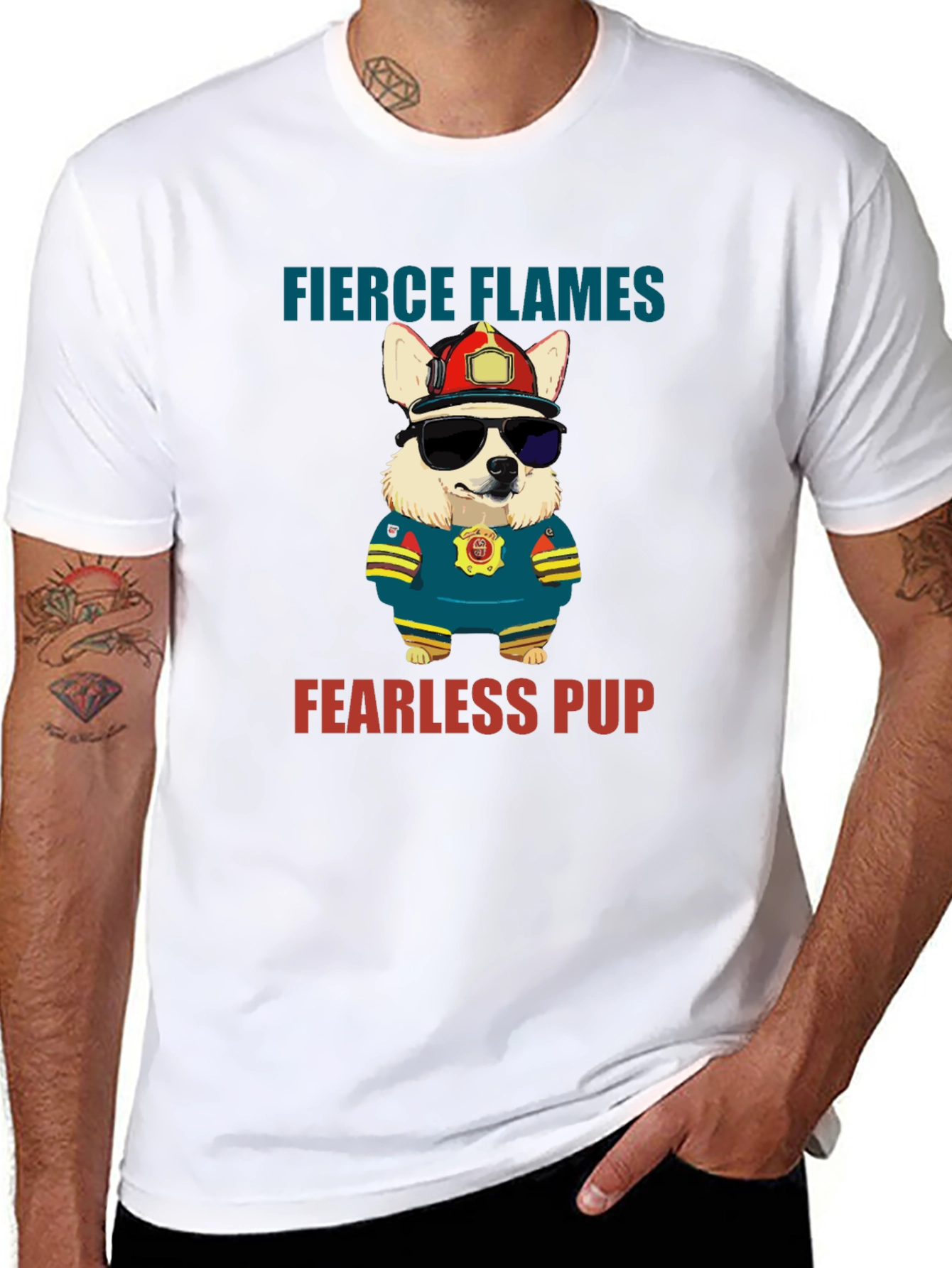 Fierce Flames Fearless Pup T-Shirt