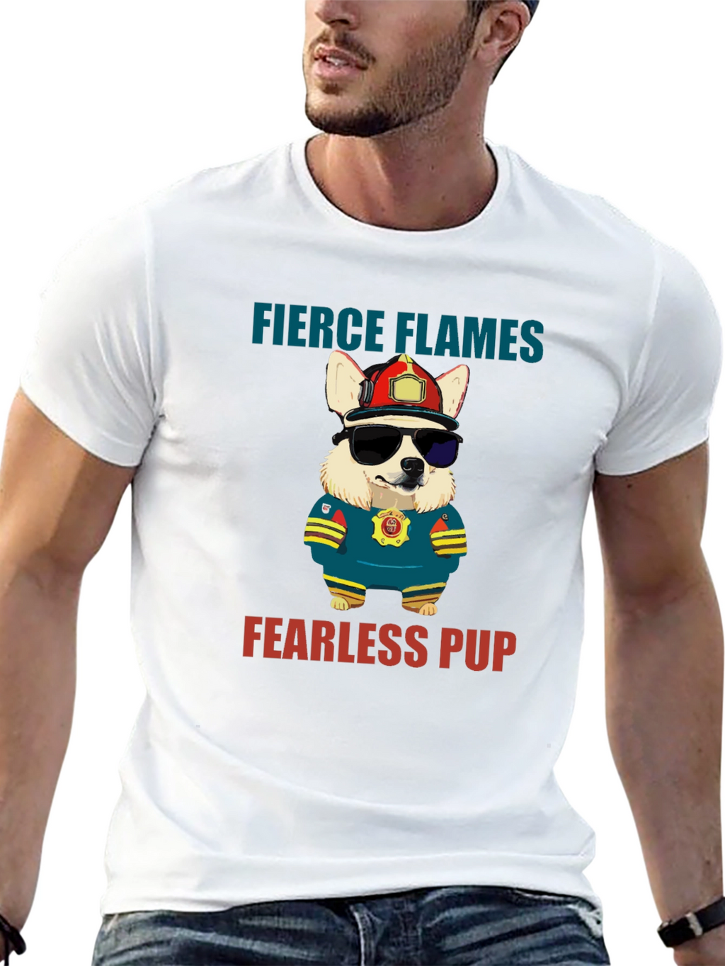 Fierce Flames Fearless Pup T-Shirt