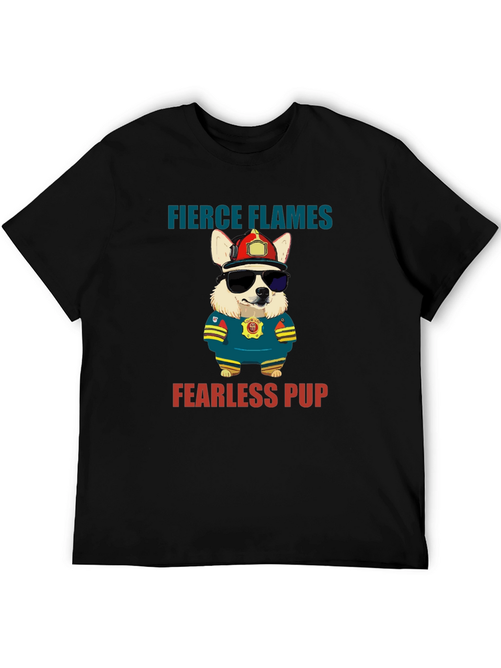 Fierce Flames Fearless Pup T-Shirt