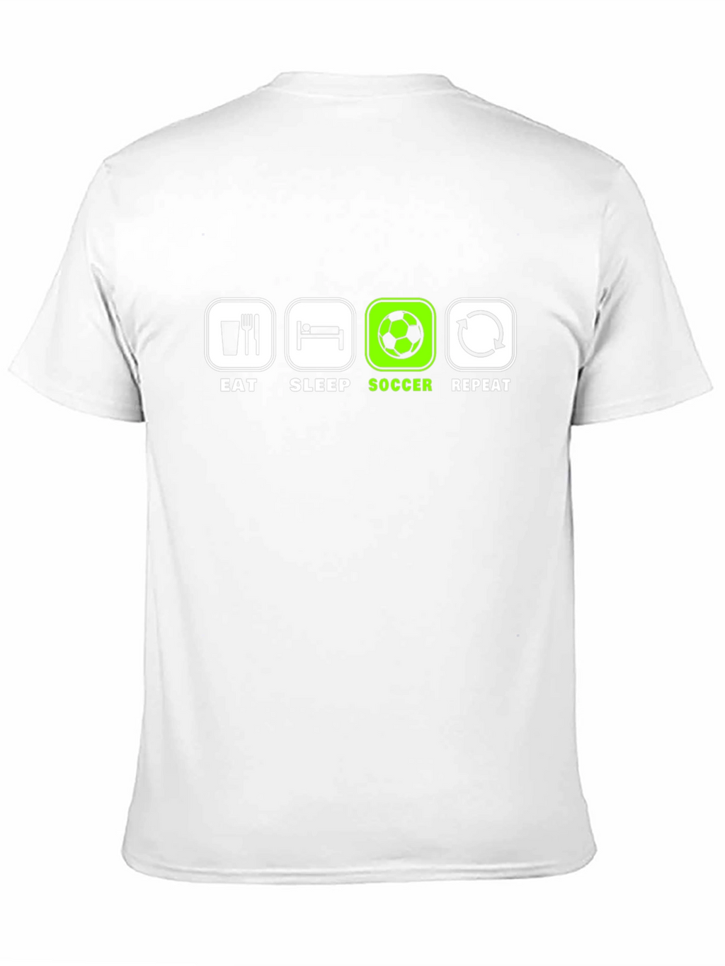 Eat Sleep Soccer Repeat T-Shirt - Black Graphic Tee
