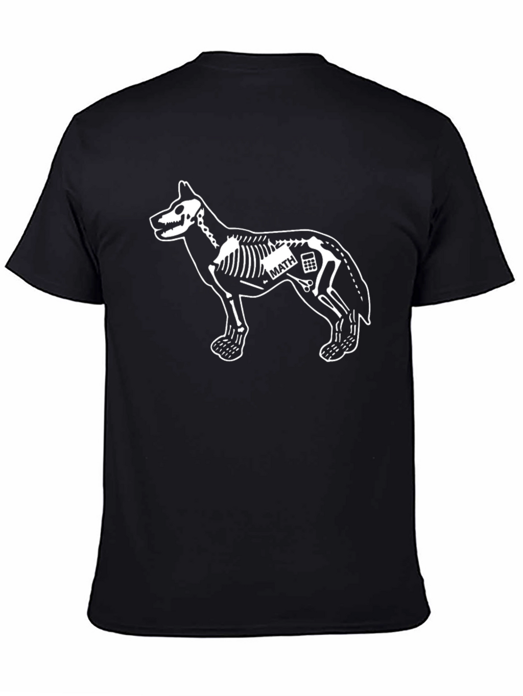 Dog Skeleton Math Graphic T-Shirt