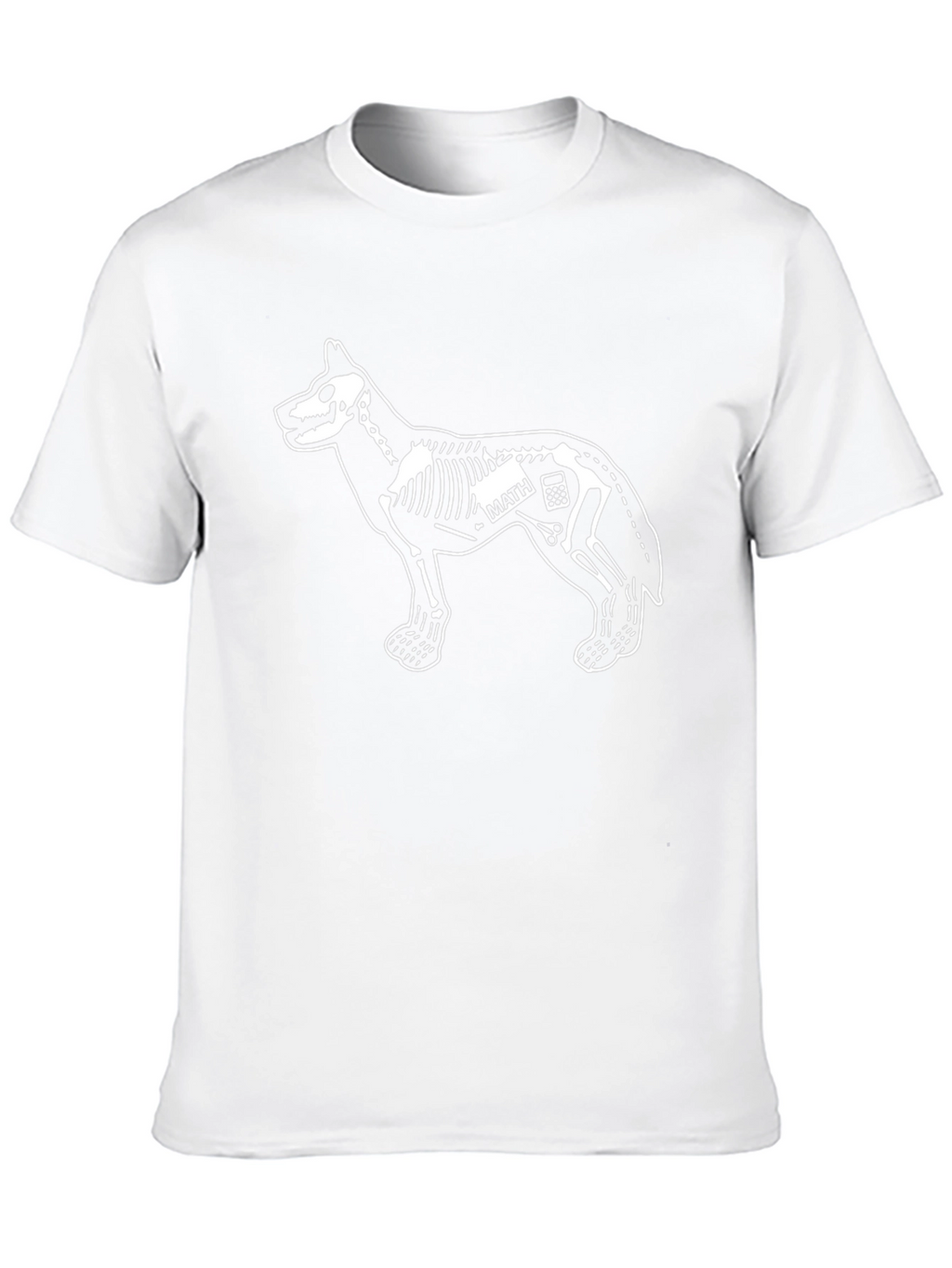 Dog Skeleton Math Graphic T-Shirt