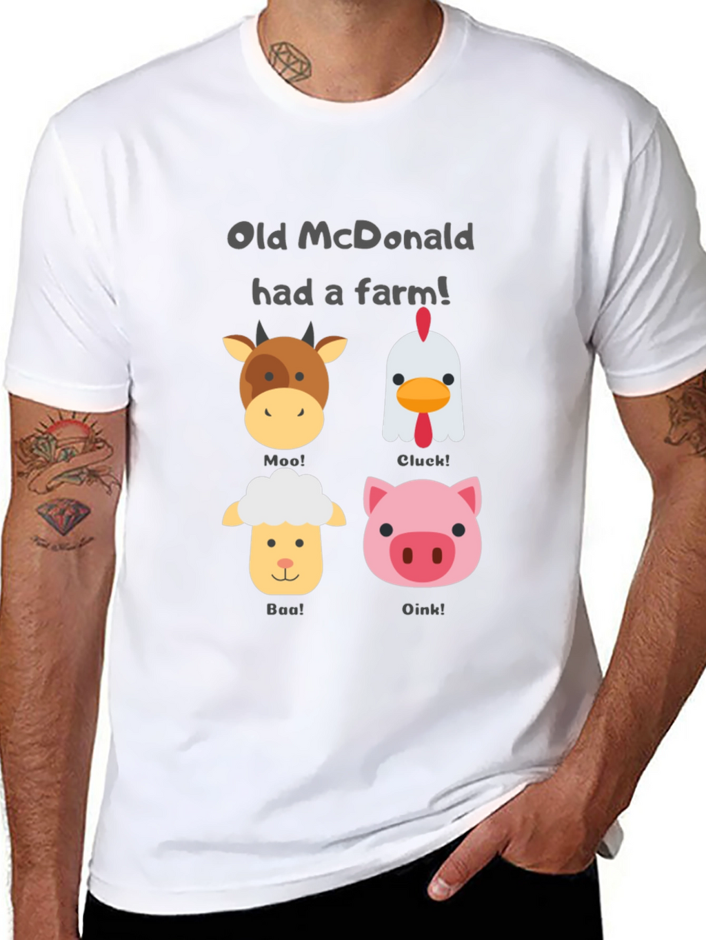 Old McDonald Farm Animal T-Shirt