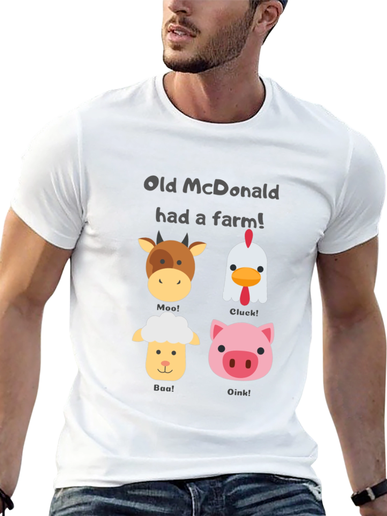 Old McDonald Farm Animal T-Shirt
