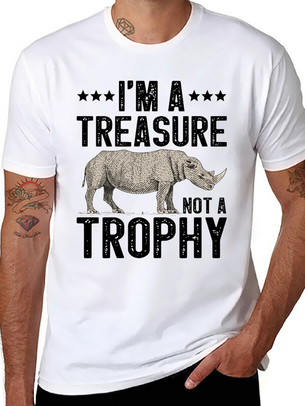 Rhino Treasure T-Shirt - Wildlife Conservation Tee