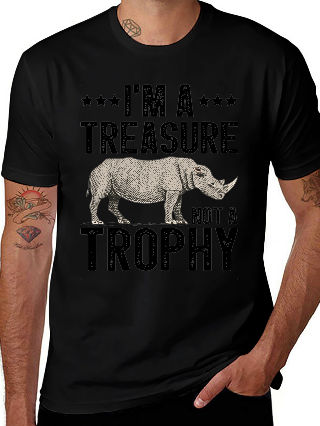 Rhino Treasure T-Shirt - Wildlife Conservation Tee