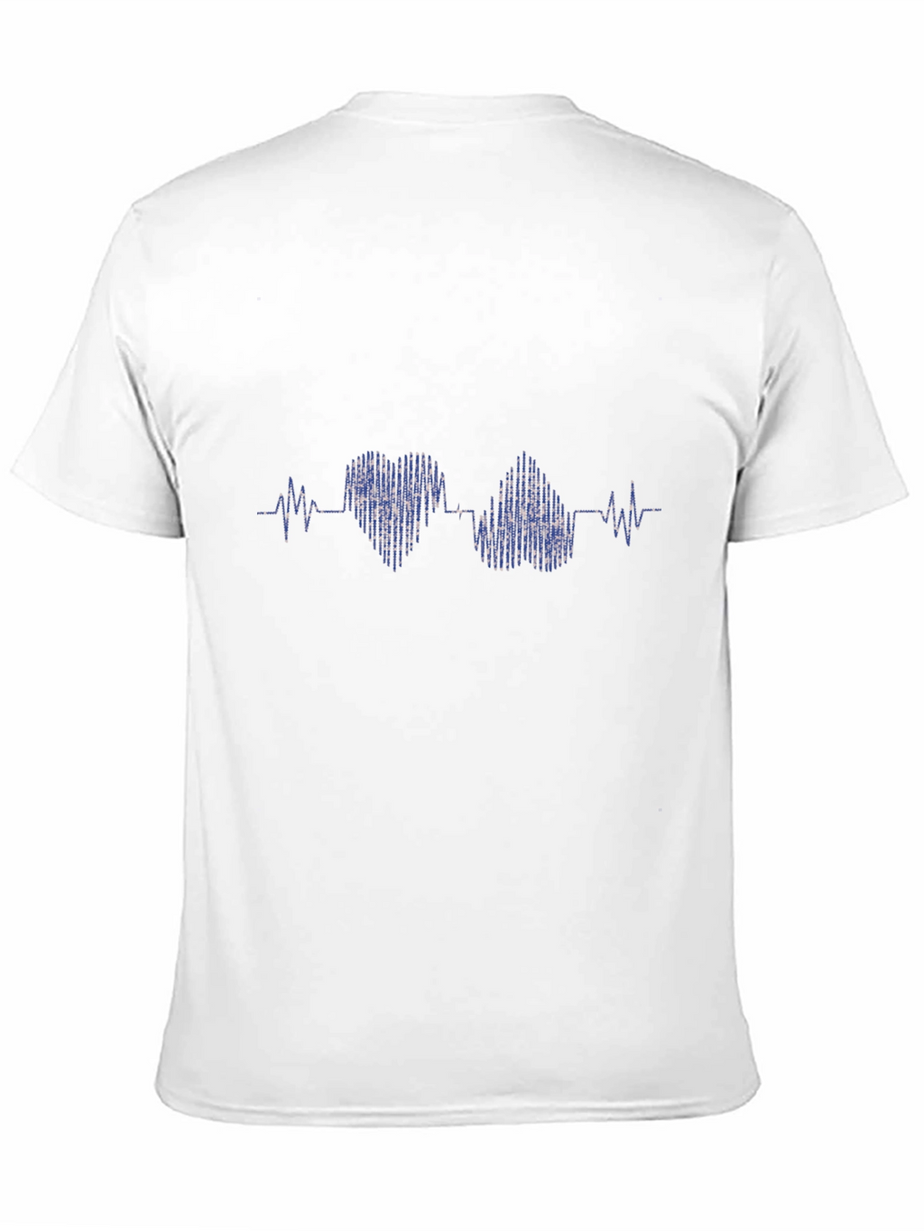 Heartbeat Design Black T-Shirt