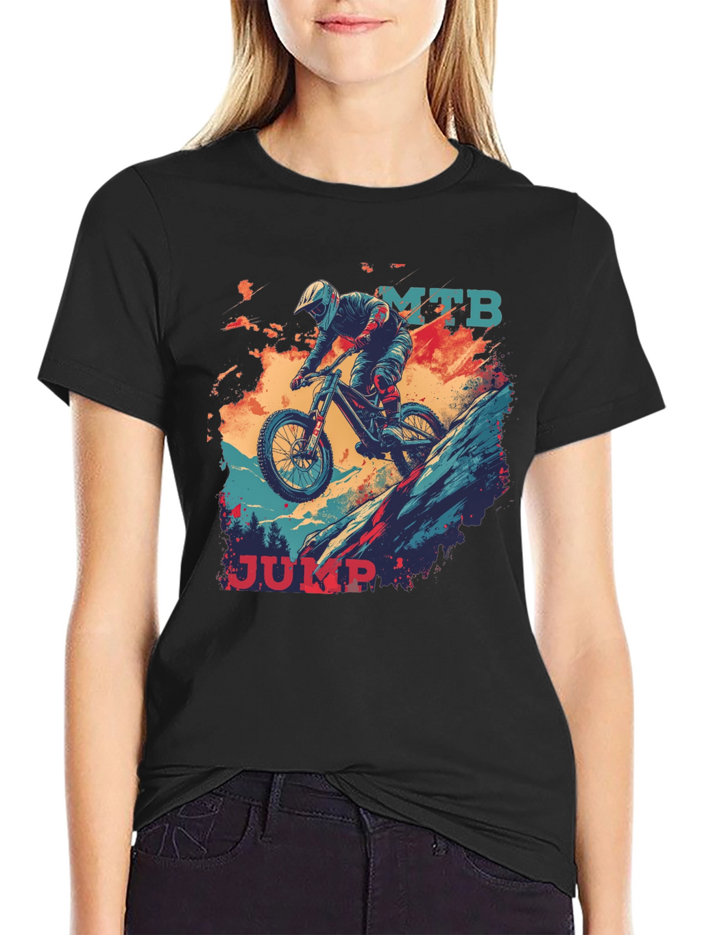 MTB Jump Graphic Tee - Black