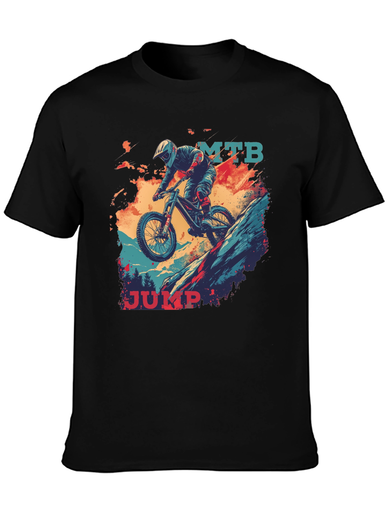 MTB Jump Graphic Tee - Black