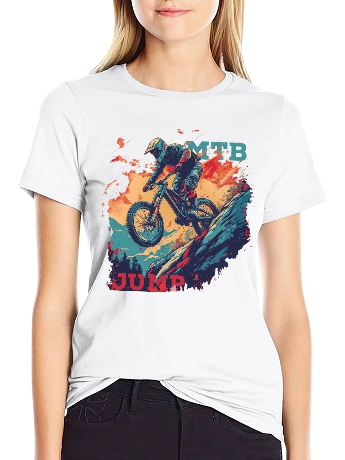 MTB Jump Graphic Tee - Black