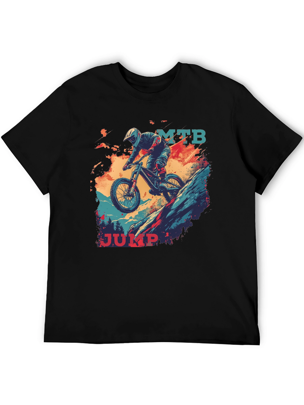 MTB Jump Graphic Tee - Black