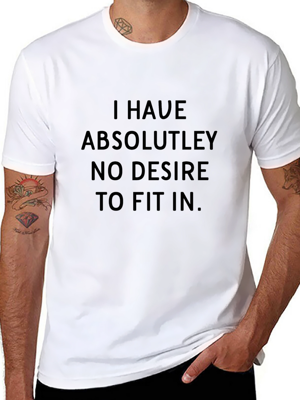 I Have Absolutely No Desire T-Shirt - Black