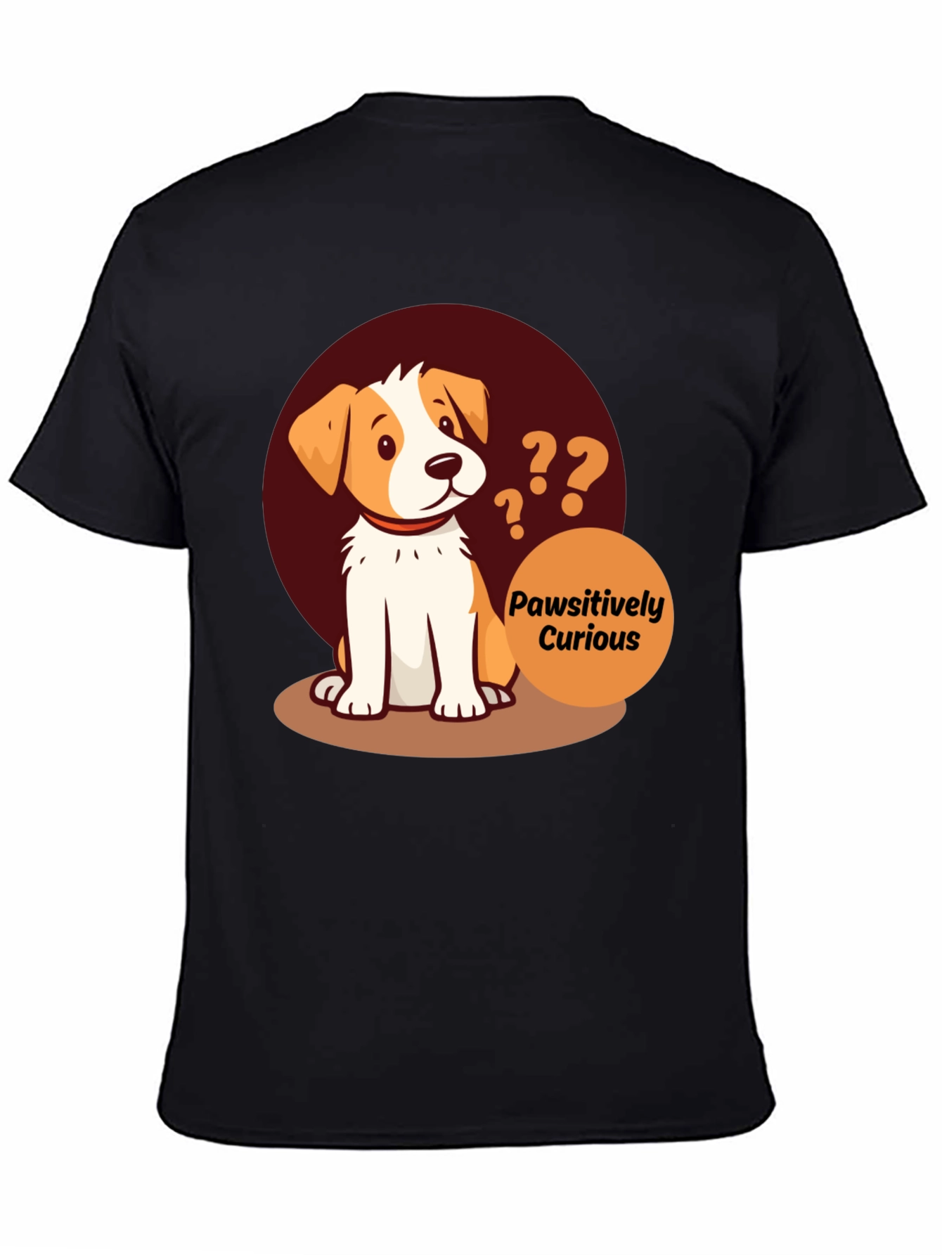Pawsitively Curious Dog Graphic Tee