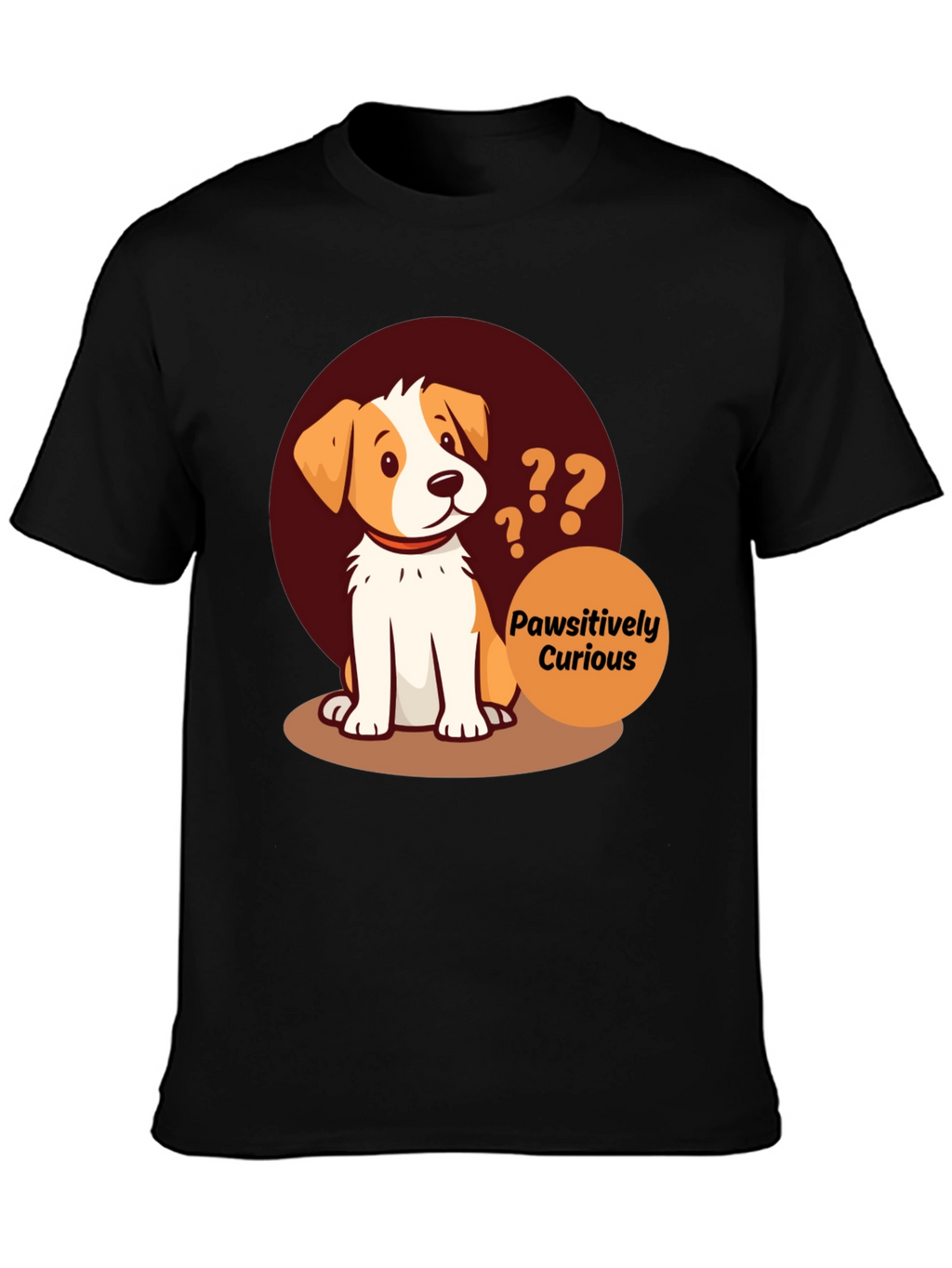 Pawsitively Curious Dog Graphic Tee