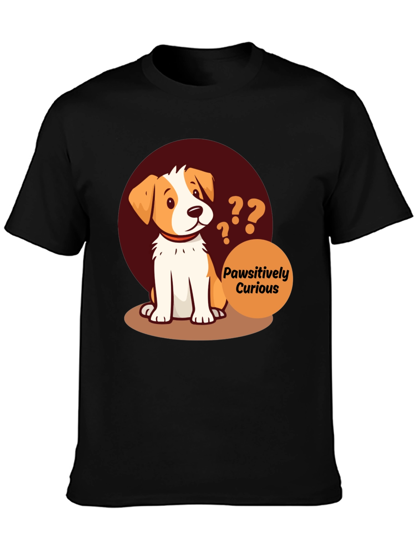Pawsitively Curious Dog Graphic Tee