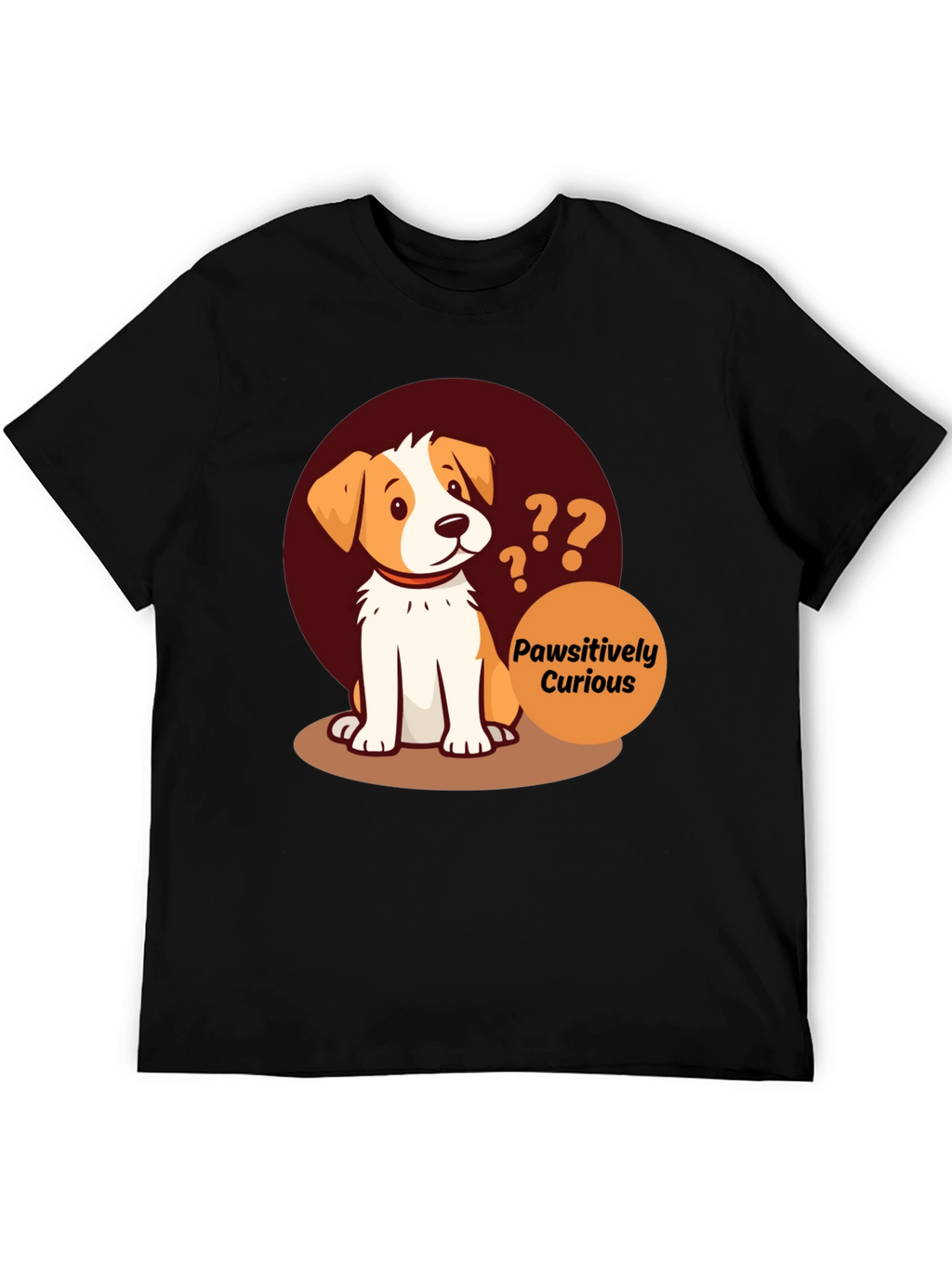 Pawsitively Curious Dog Graphic Tee