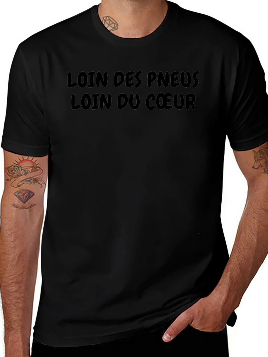 Loin des Pneus T-Shirt - Black