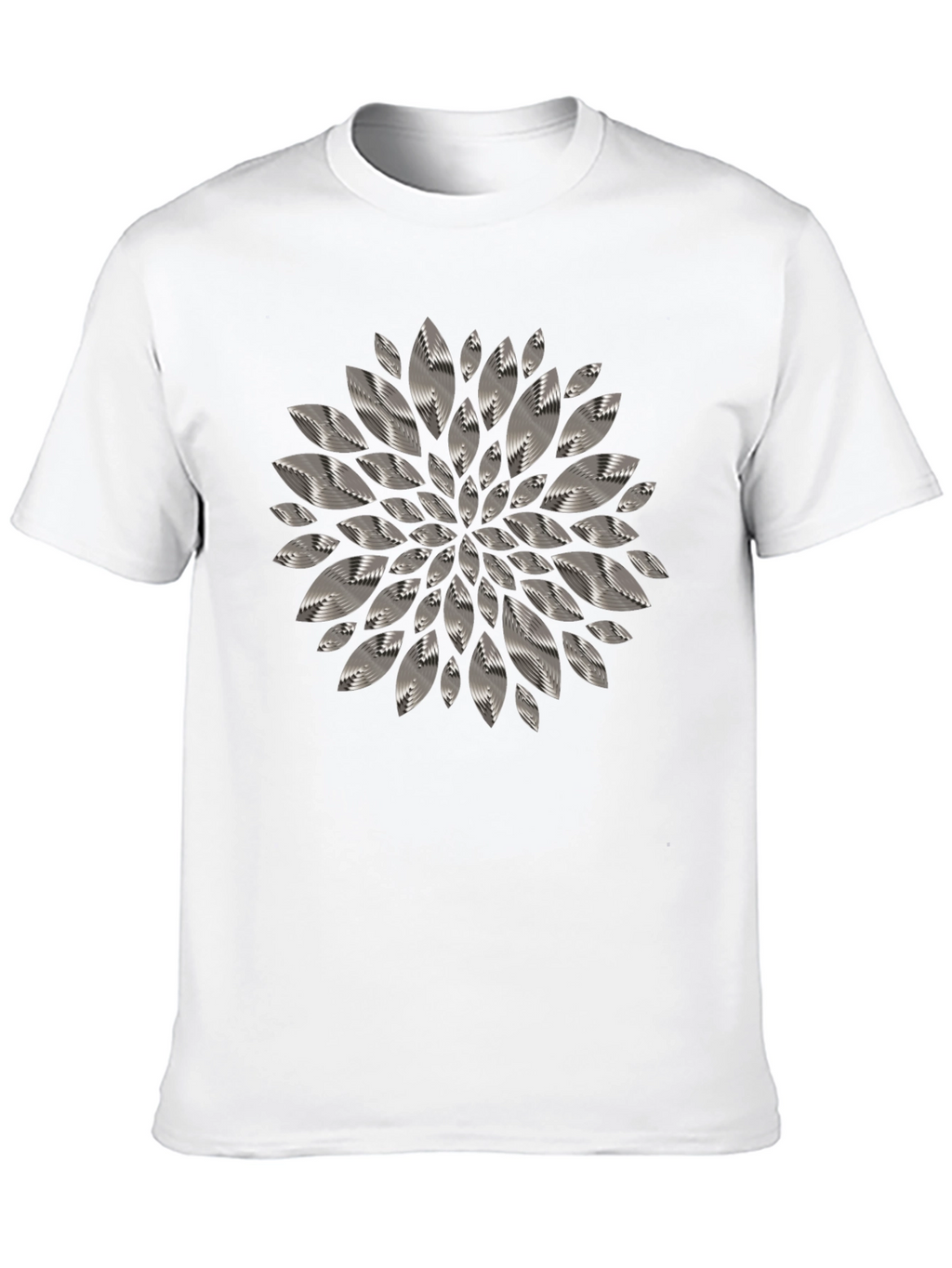 Abstract Floral Graphic Tee - Mens Black T-Shirt