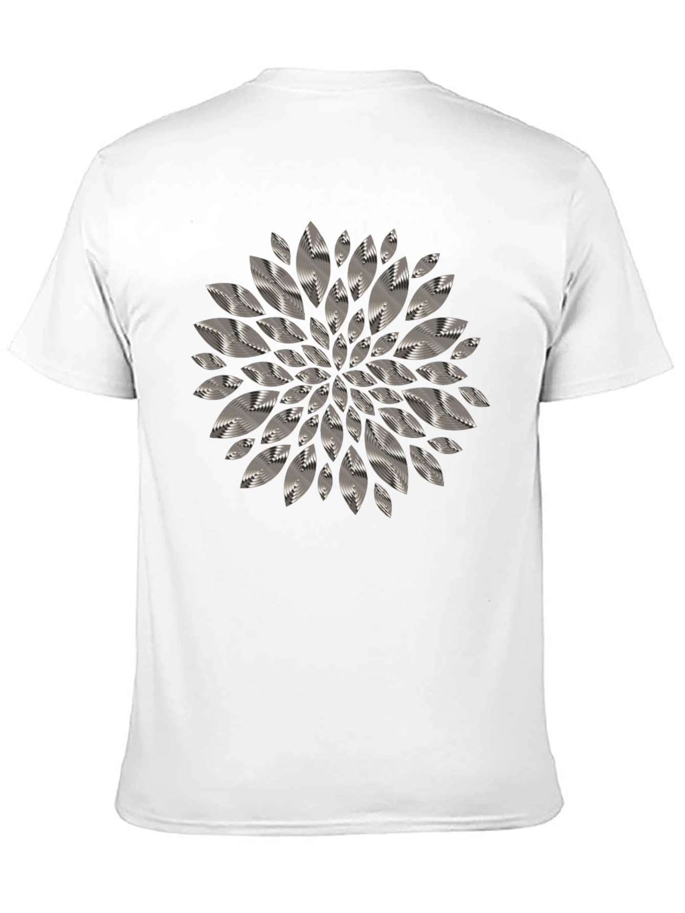 Abstract Floral Graphic Tee - Mens Black T-Shirt