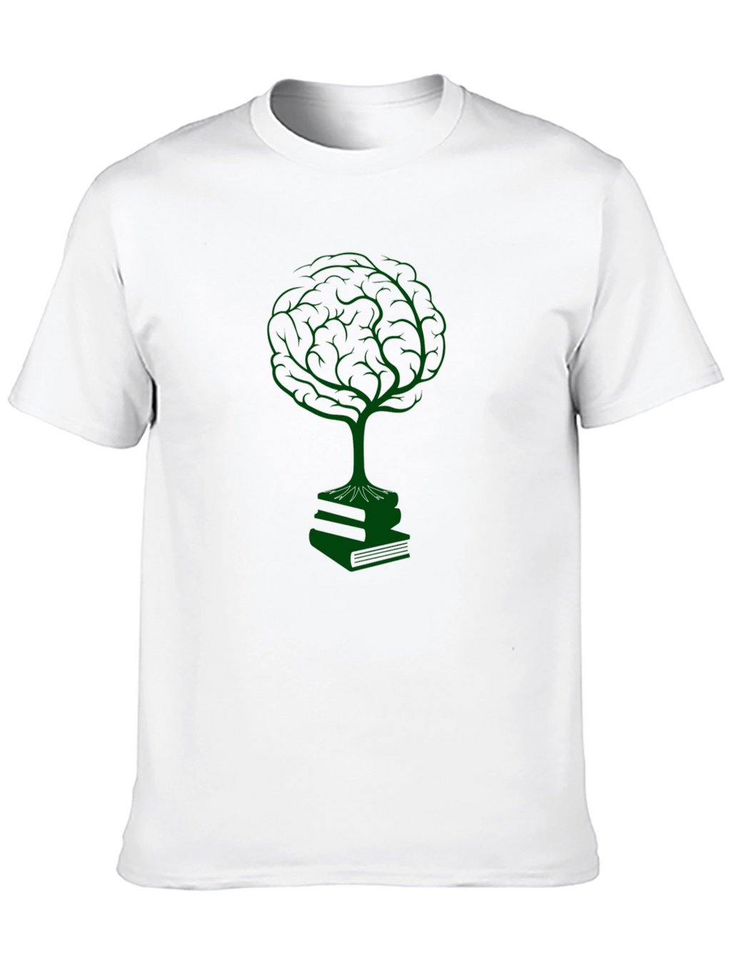 Brain Tree on Books T-Shirt - Knowledge is Power