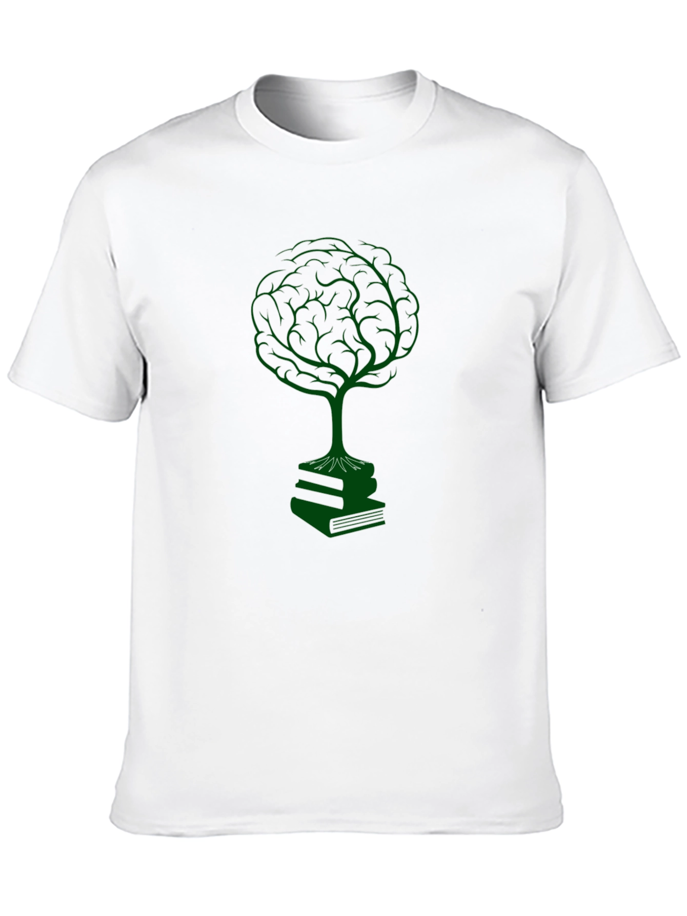 Brain Tree on Books T-Shirt - Knowledge is Power