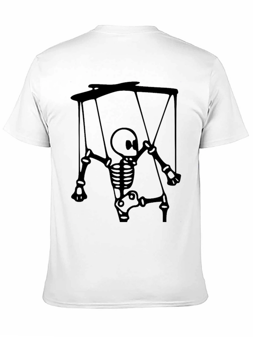 Skeleton Puppet Graphic Tee - Unique Halloween Shirt