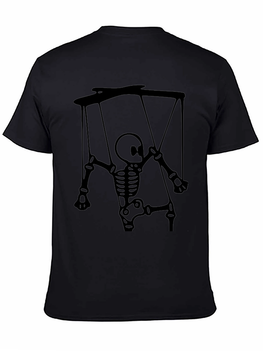 Skeleton Puppet Graphic Tee - Unique Halloween Shirt