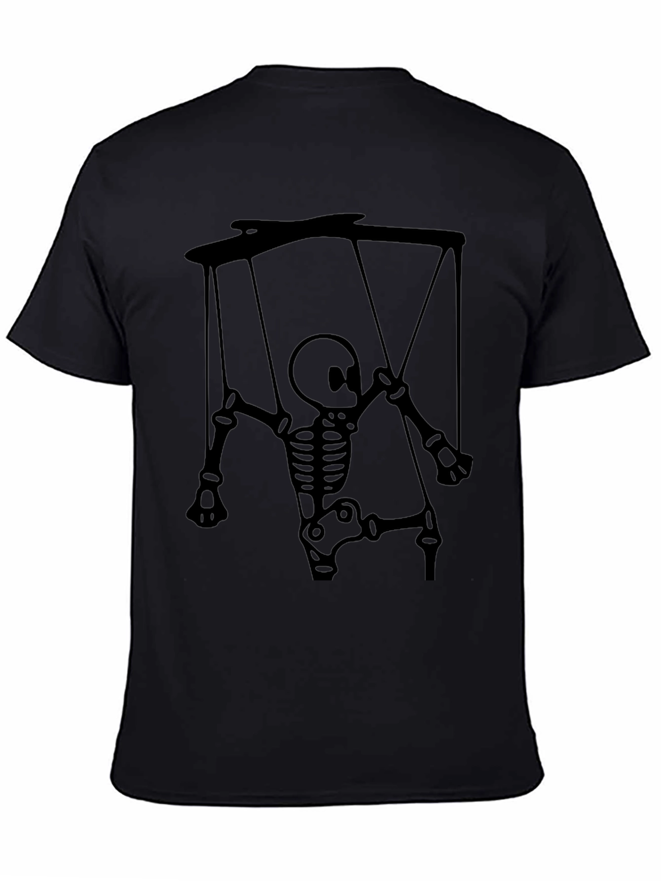 Skeleton Puppet Graphic Tee - Unique Halloween Shirt