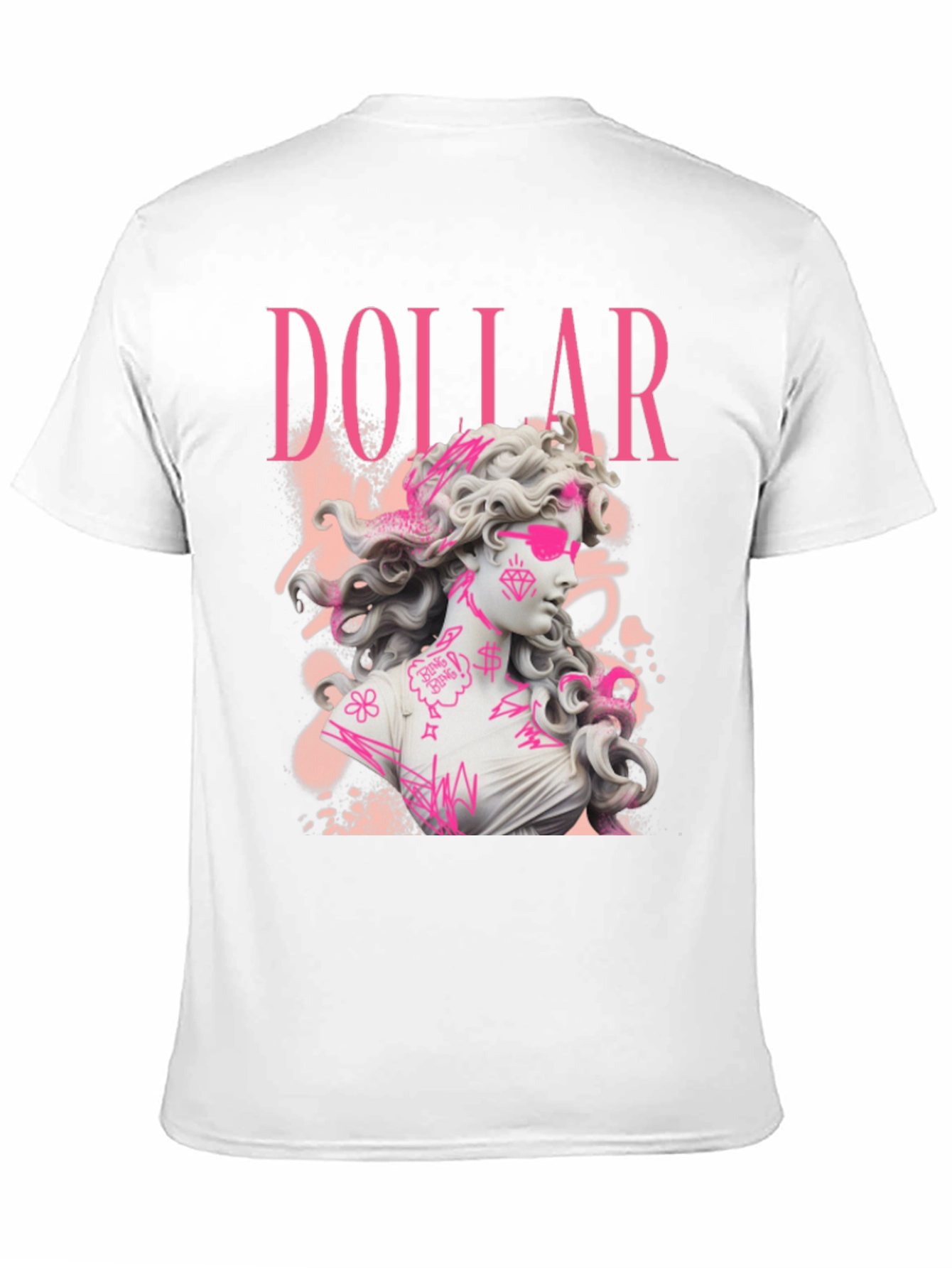 Dollar Statue Graphic Tee - Stylish Black T-Shirt