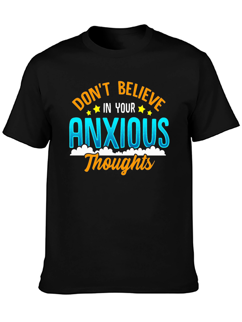 Anxious Thoughts Graphic Tee - Mental Health Awareness T-Shirt