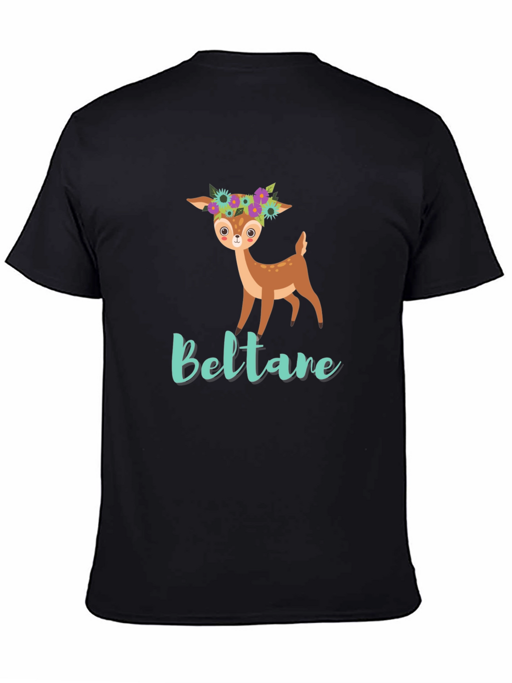 Cute Deer Floral T-Shirt - Beltane Design