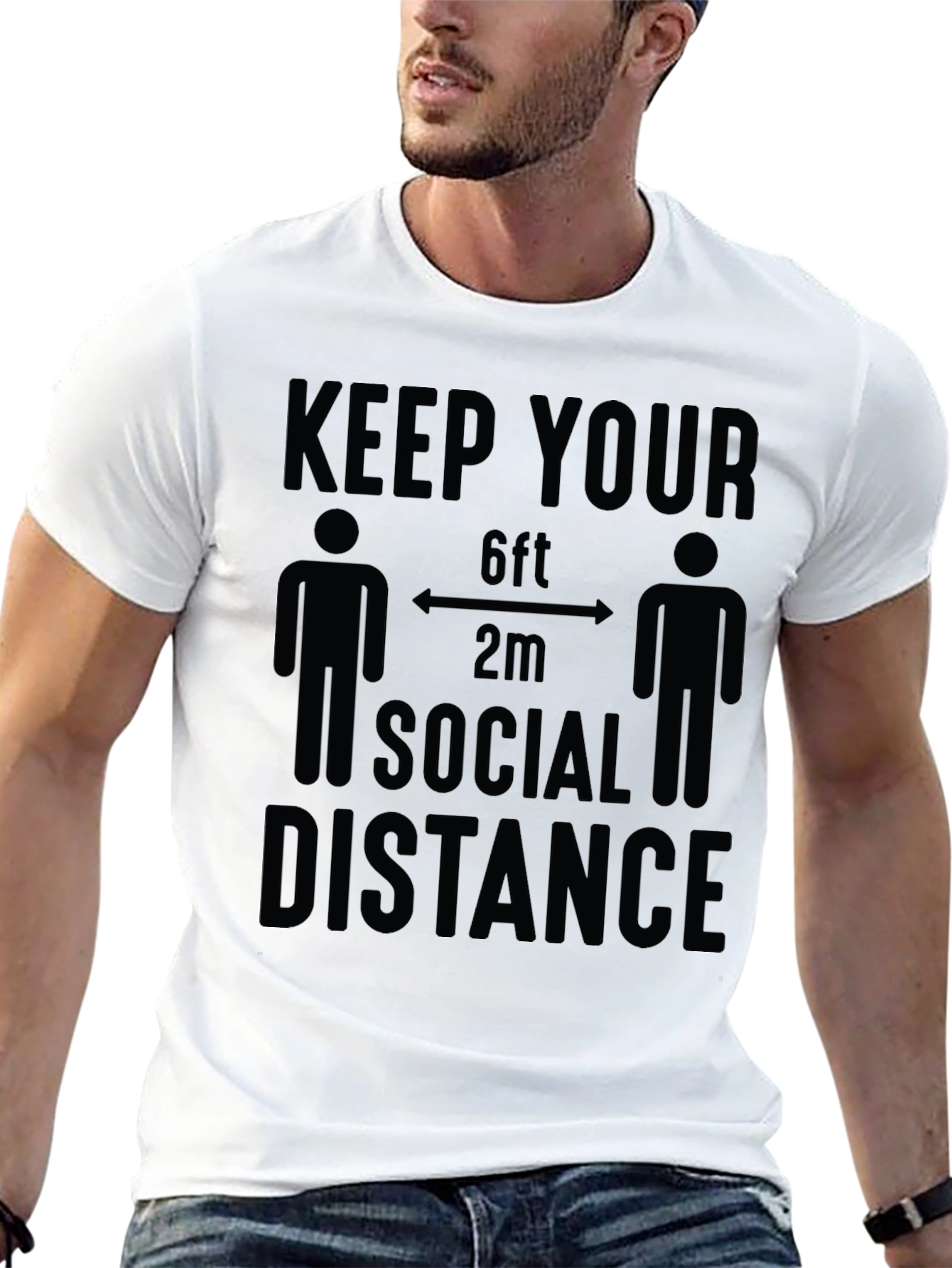 Keep Your Social Distance T-Shirt Funny Novelty Tee