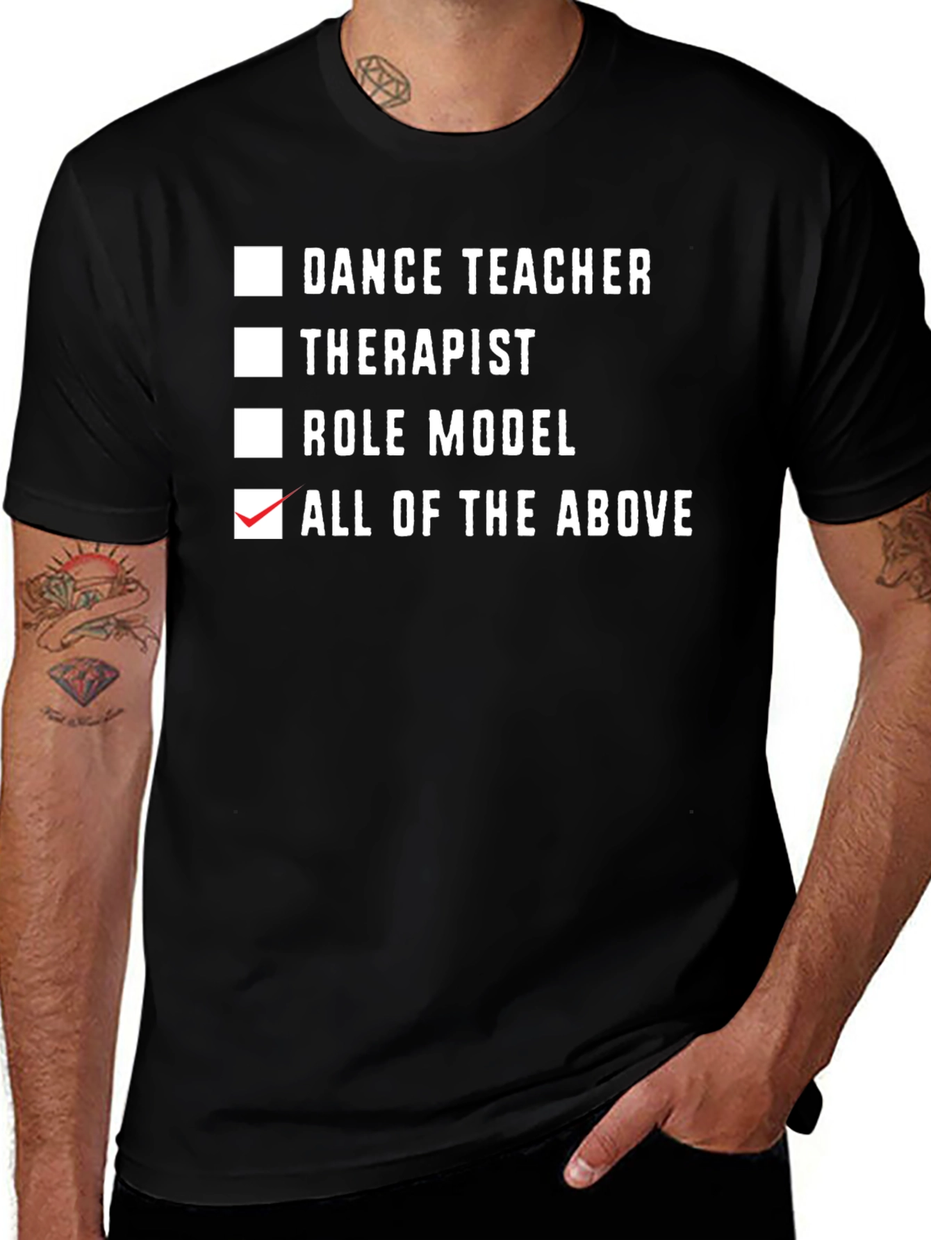Dance Teacher All of the Above Black T-Shirt