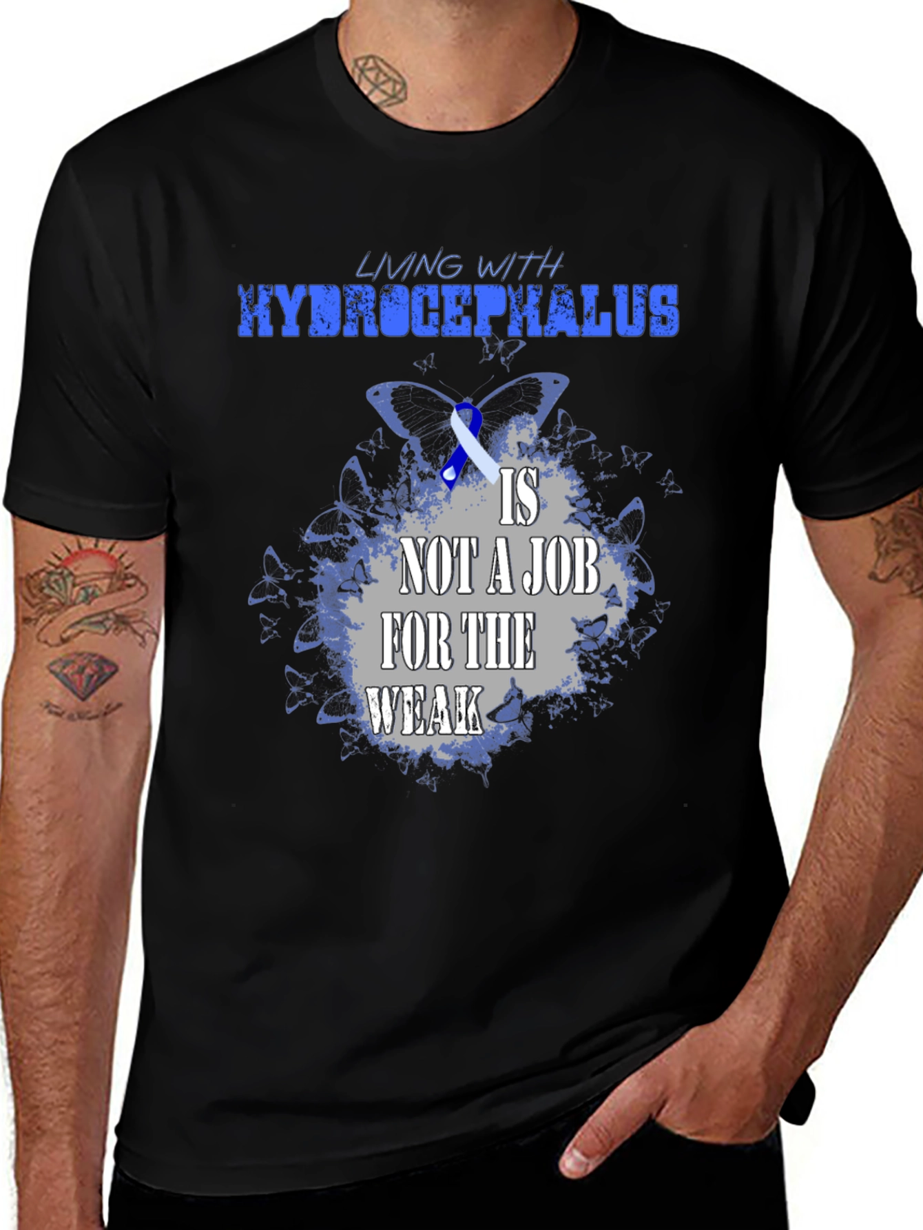 Hydrocephalus Awareness T-Shirt: Living with Strength