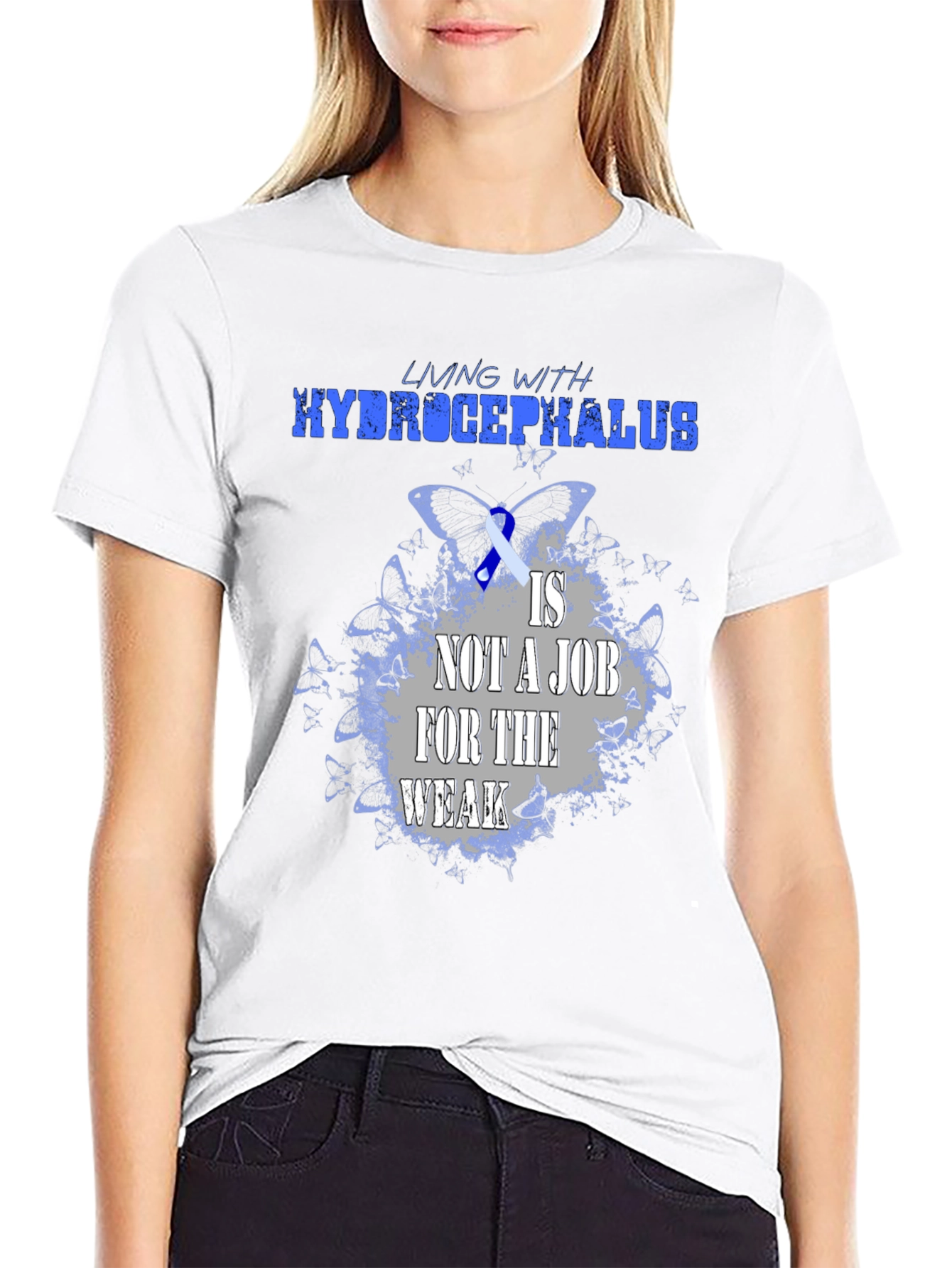 Hydrocephalus Awareness T-Shirt: Living with Strength