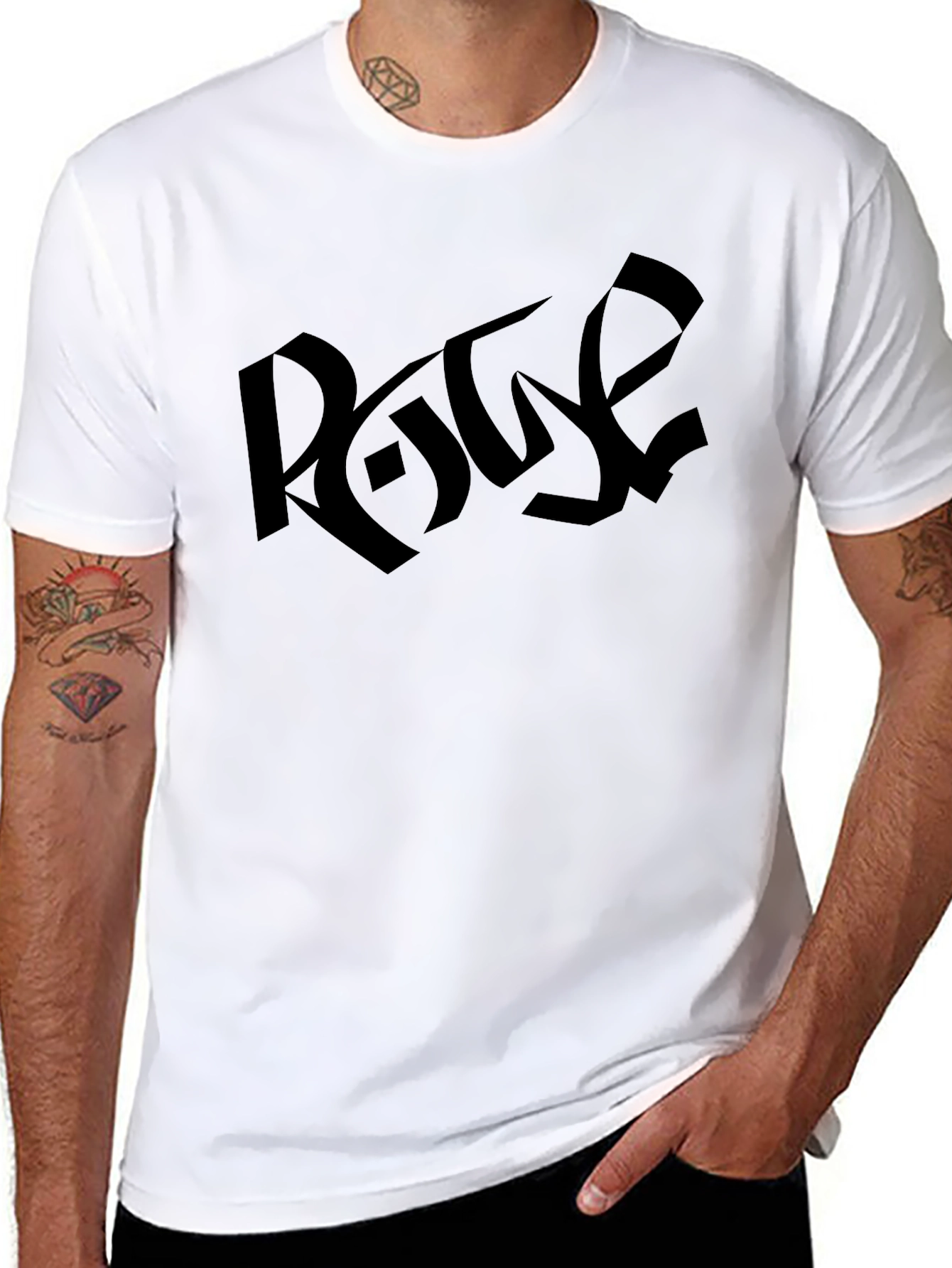 Ravage Graphic Print Black T-Shirt