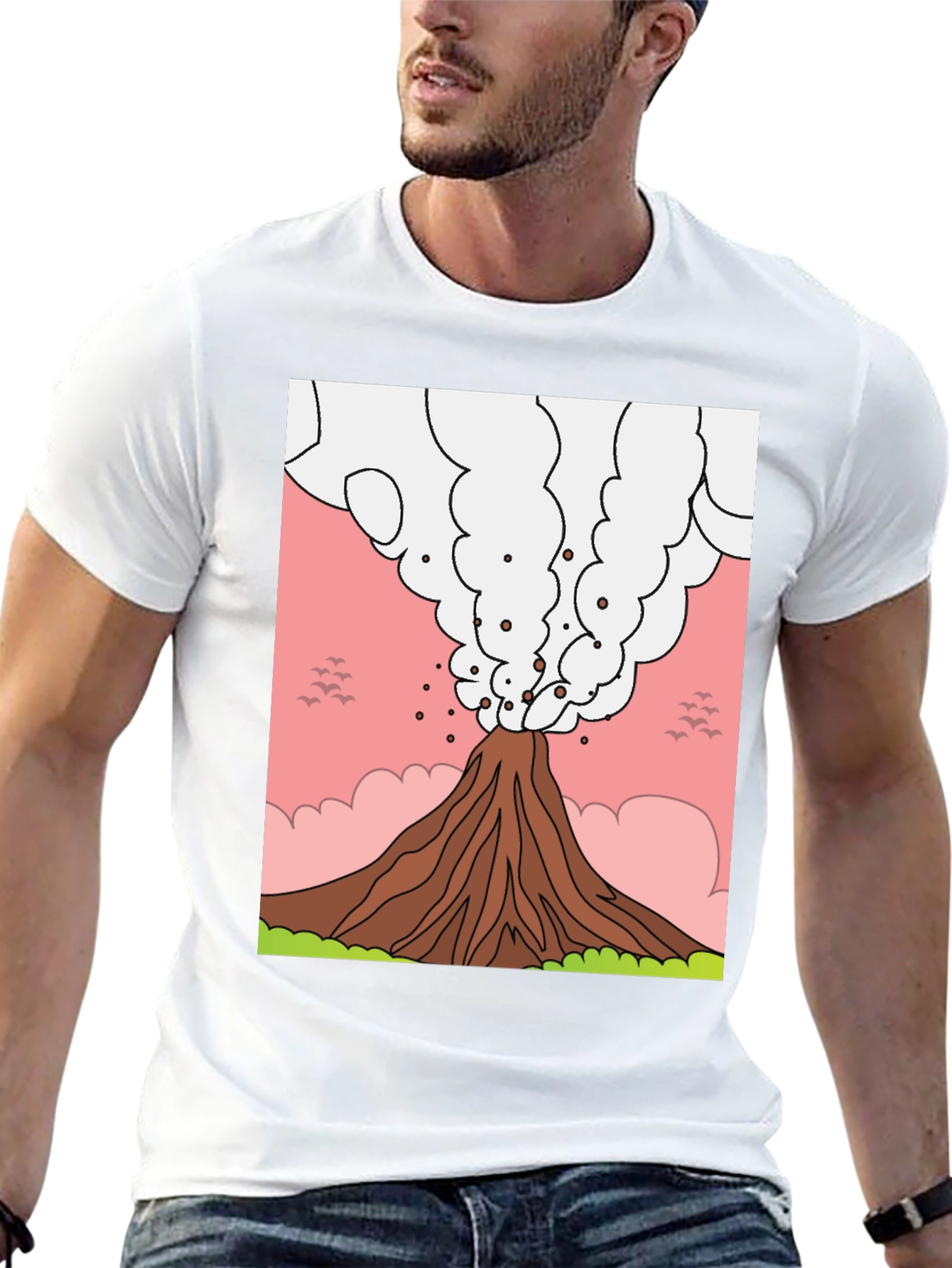 Volcano Graphic T-Shirt - Erupting Style