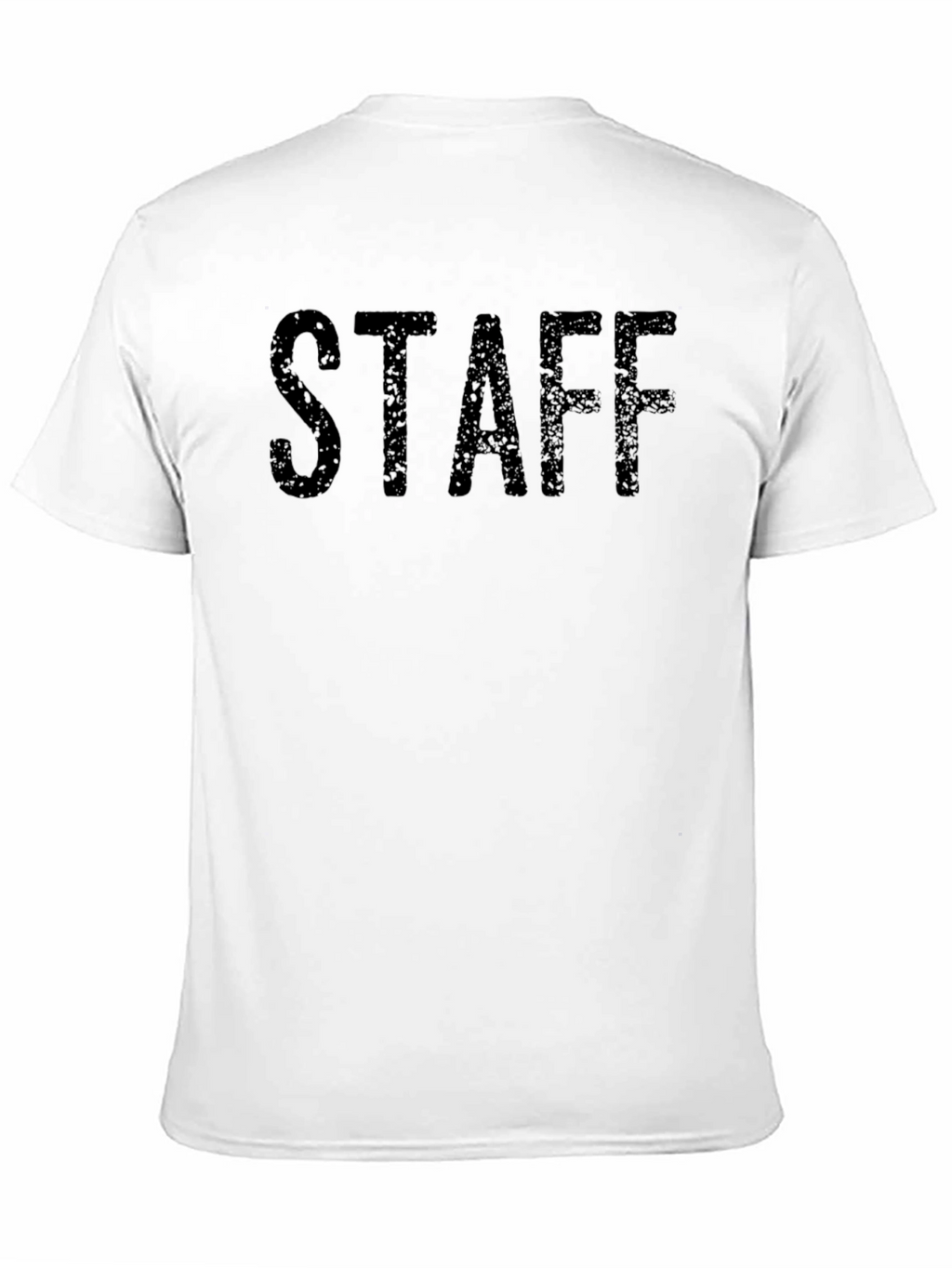 Black Staff Graphic Crew Neck T-Shirt