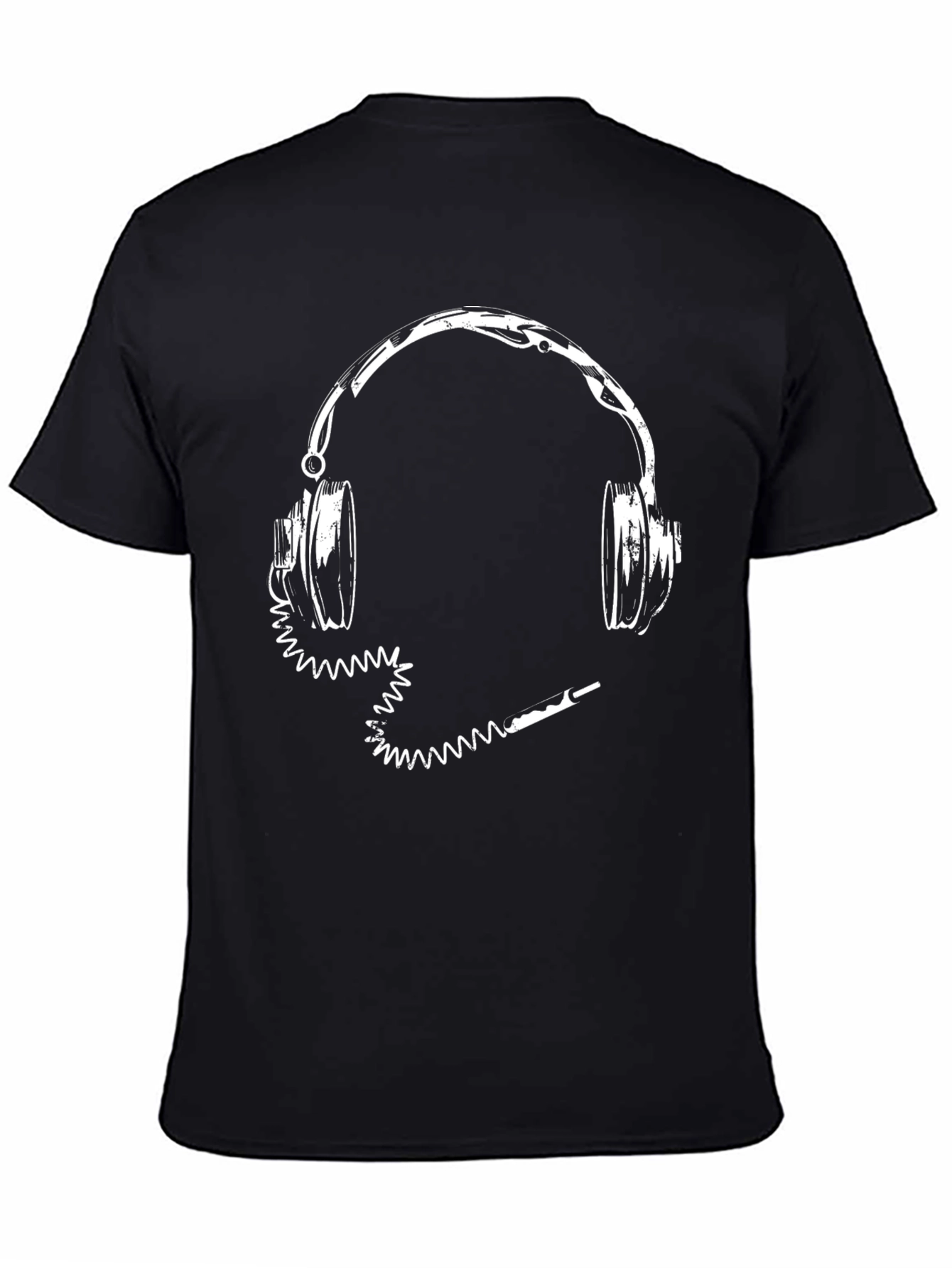Headphones Graphic Tee - Music Lovers Shirt
