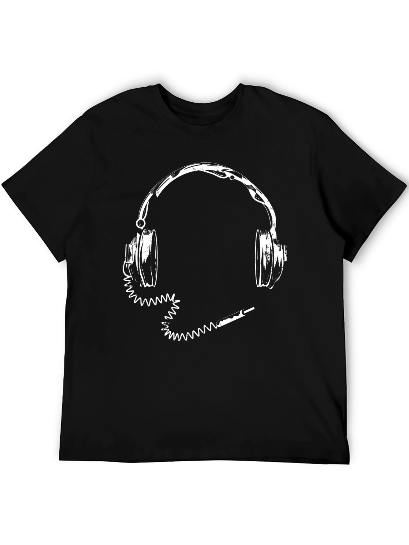 Headphones Graphic Tee - Music Lovers Shirt