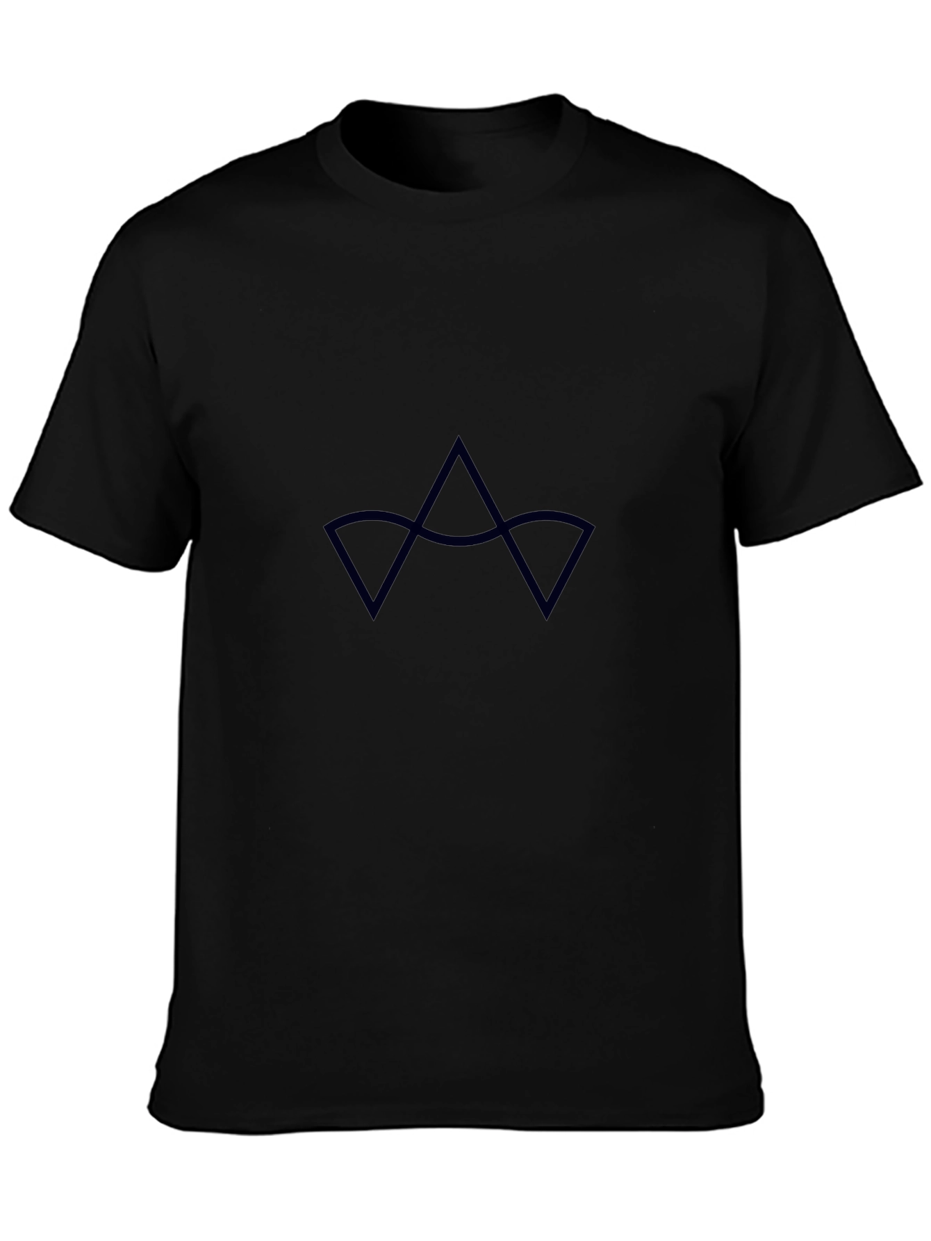 Crown Graphic Tee - Black Crew Neck