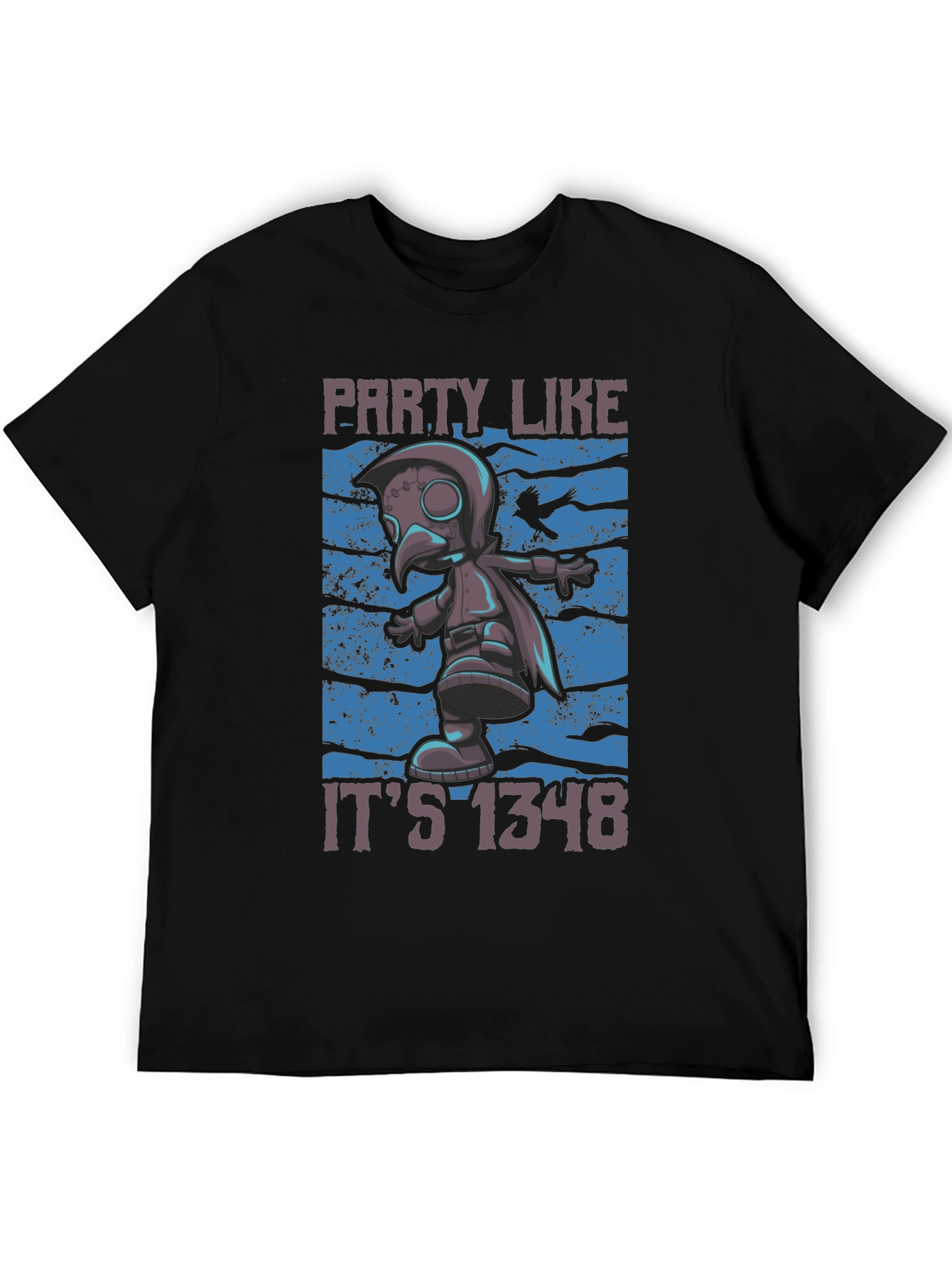 Plague Doctor Party T-Shirt - Funny 1348 Style
