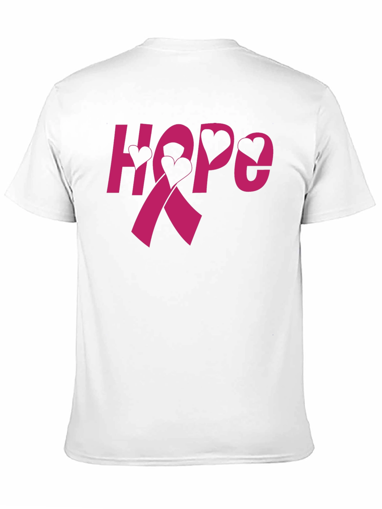 Hope Ribbon Heart T-Shirt - Breast Cancer Awareness