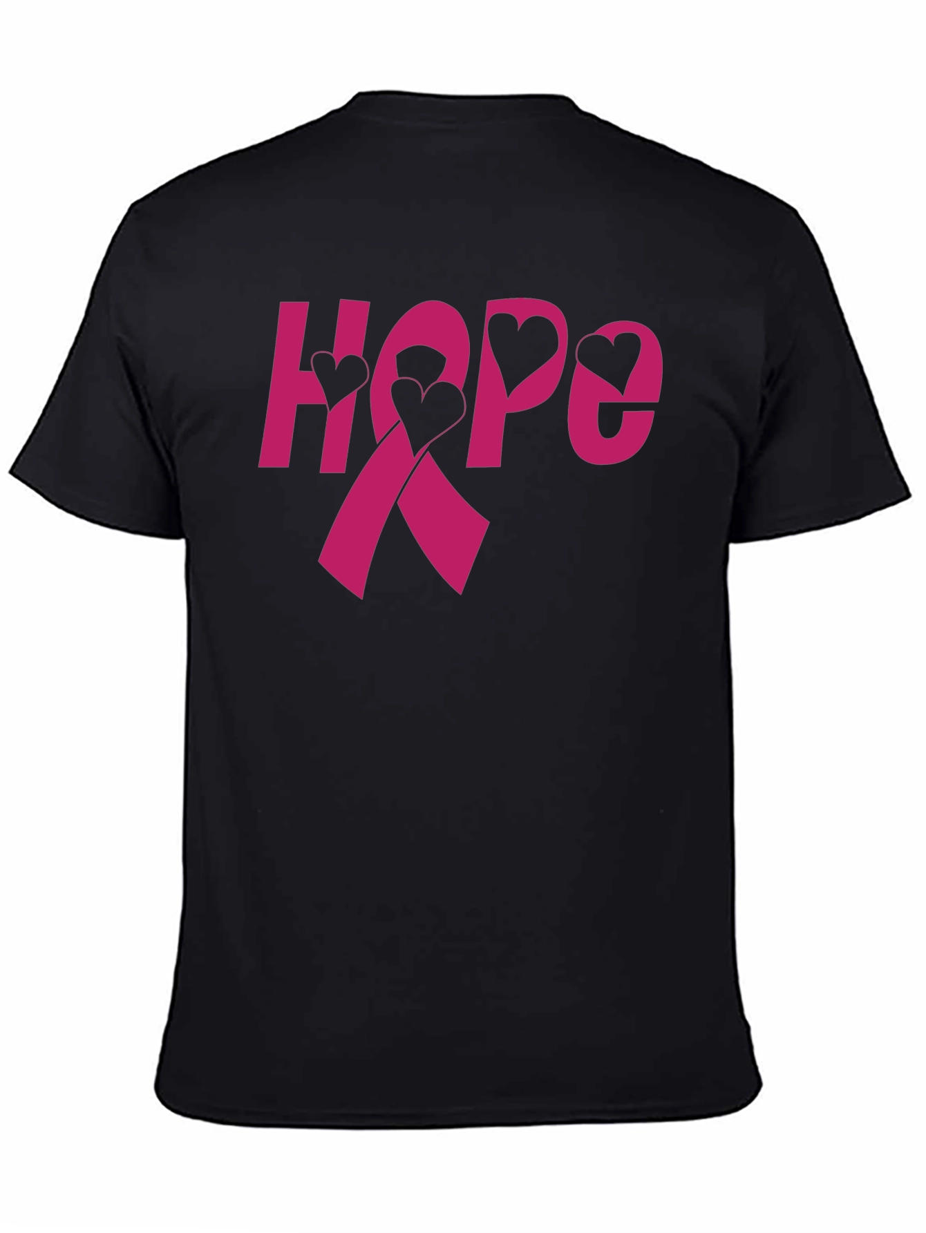 Hope Ribbon Heart T-Shirt - Breast Cancer Awareness