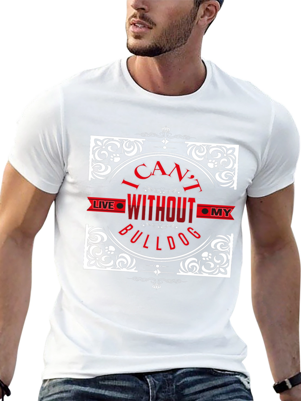 I Cant Live Without My Bulldog T-Shirt