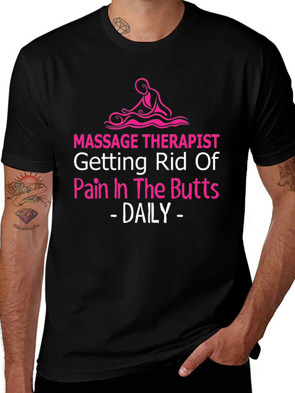 Massage Therapist Novelty T-Shirt - Pain Relief Humor
