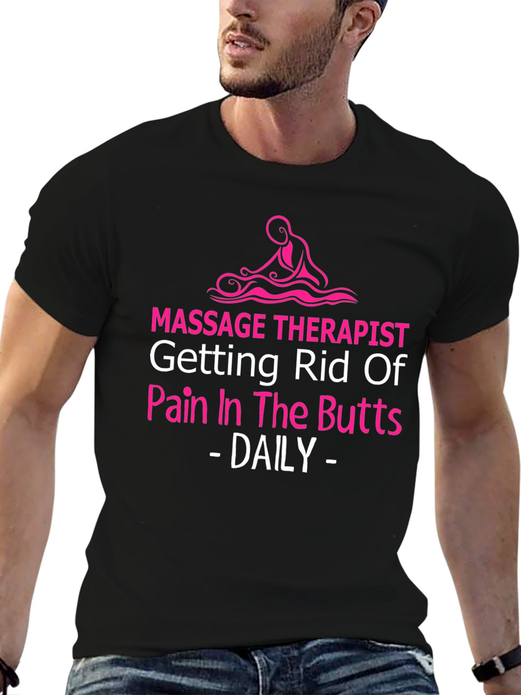 Massage Therapist Novelty T-Shirt - Pain Relief Humor