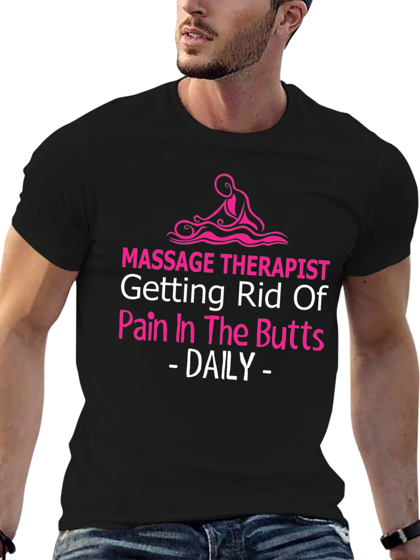 Massage Therapist Novelty T-Shirt - Pain Relief Humor