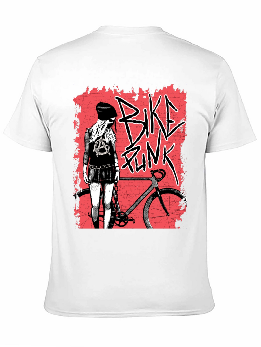 Bike Punk Graphic Tee - Edgy Street Style T-Shirt