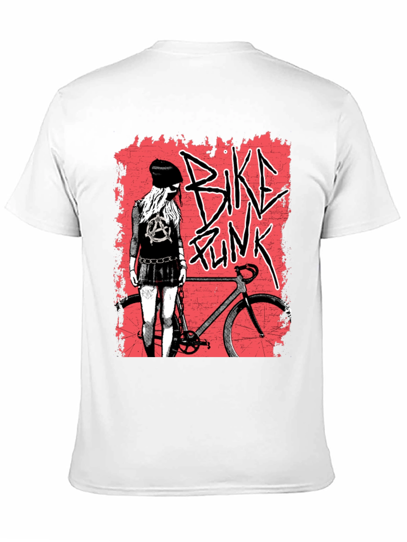 Bike Punk Graphic Tee - Edgy Street Style T-Shirt